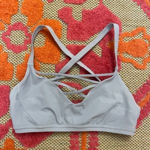 LULULEMON sports bra. unlined light lavender color size 2